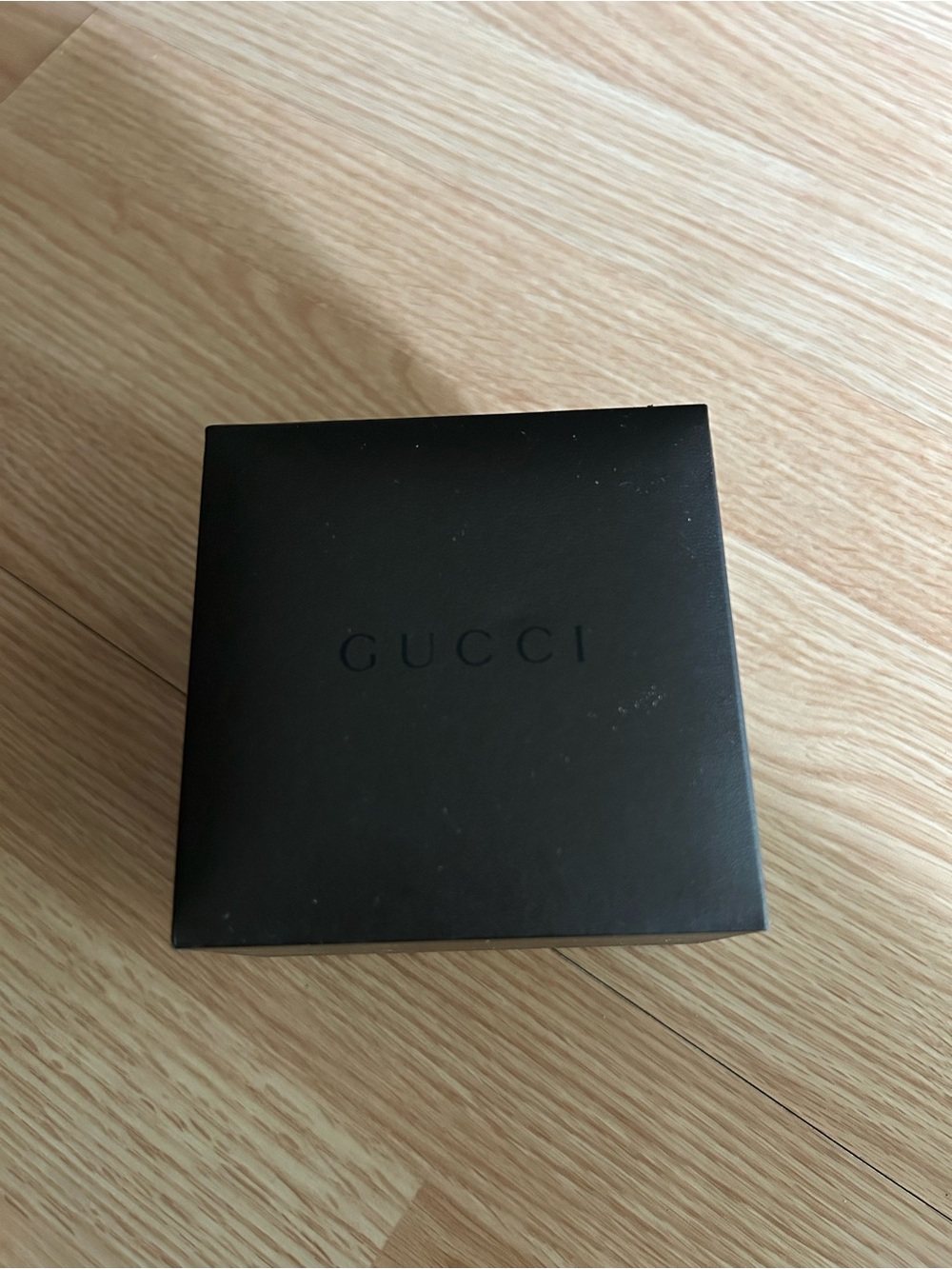 Vintage Gucci Dark Brown Square Jewerly Box